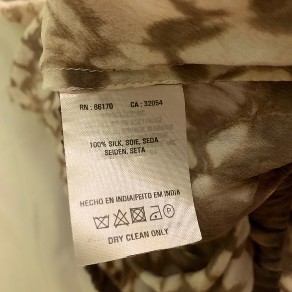 100% Silk open back shirt - Picture 3 of 3